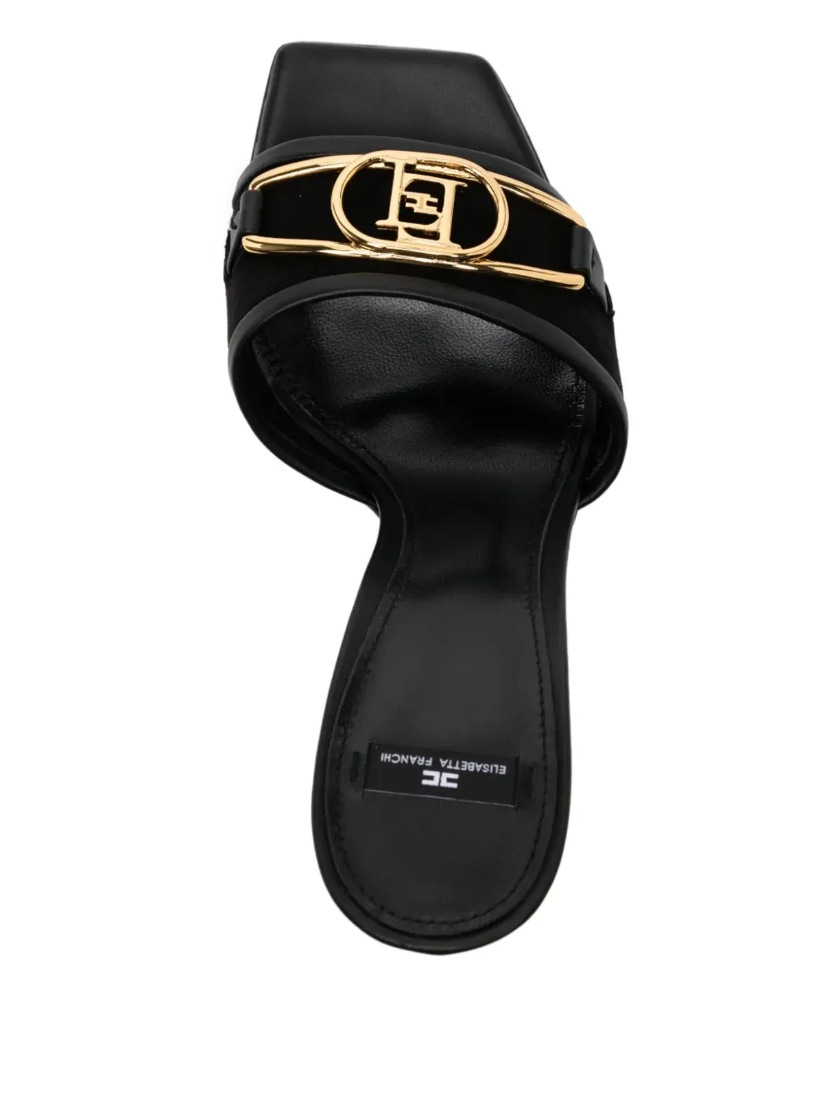 Elisabetta Franchi 100mm ロゴバックル サンダル - 画像4