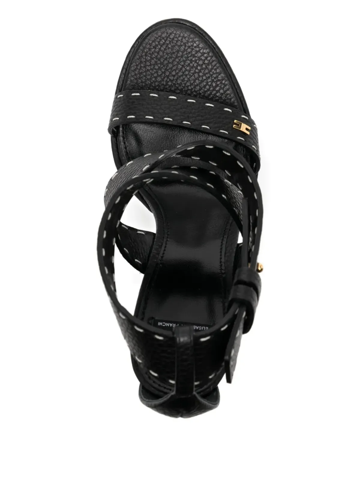 Elisabetta Franchi 130mm ロゴ入りサンダル - NERO - 画像4