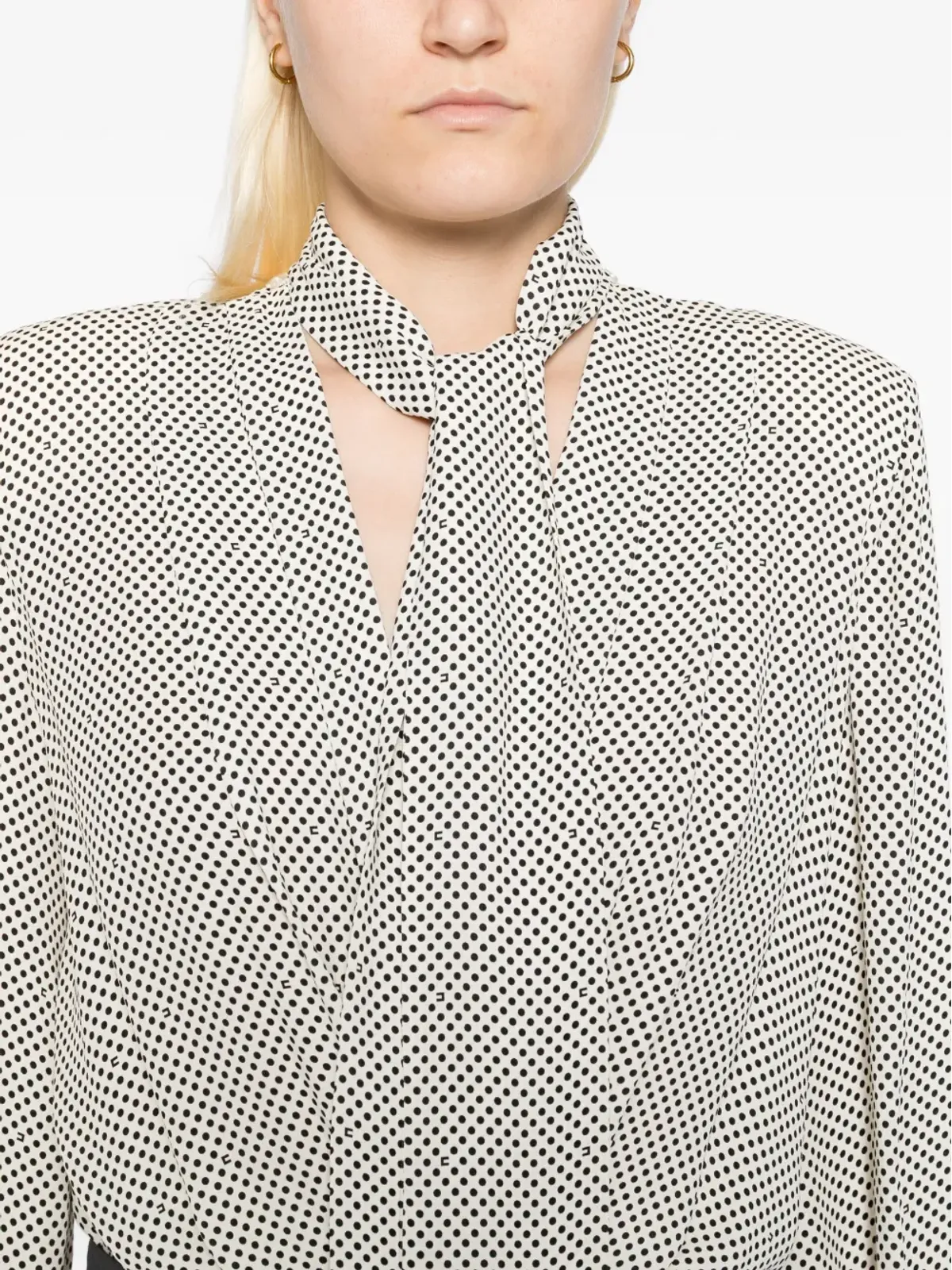Elisabetta Franchi polka-dot top - White - 画像5