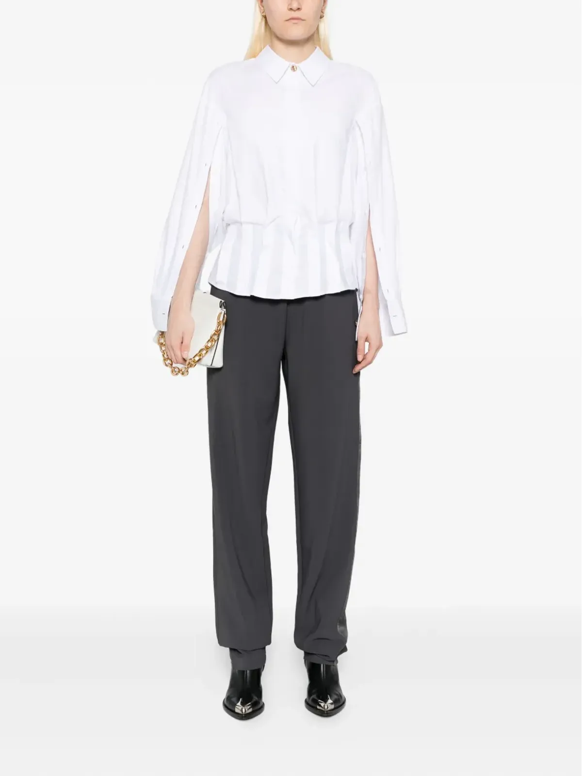 Elisabetta Franchi コットンシャツ - ホワイト - 画像2