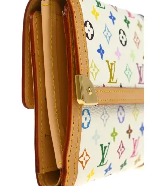 Louis Vuitton ビンテージ x 村上隆 2005 モノグラム ウォレット - ホワイト - サムネイル3