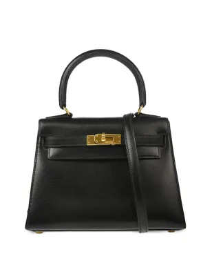 Hermès ビンテージ 1991年 ミニ Kelly 20 セリエ トートバッグ ブラック - サムネイル1