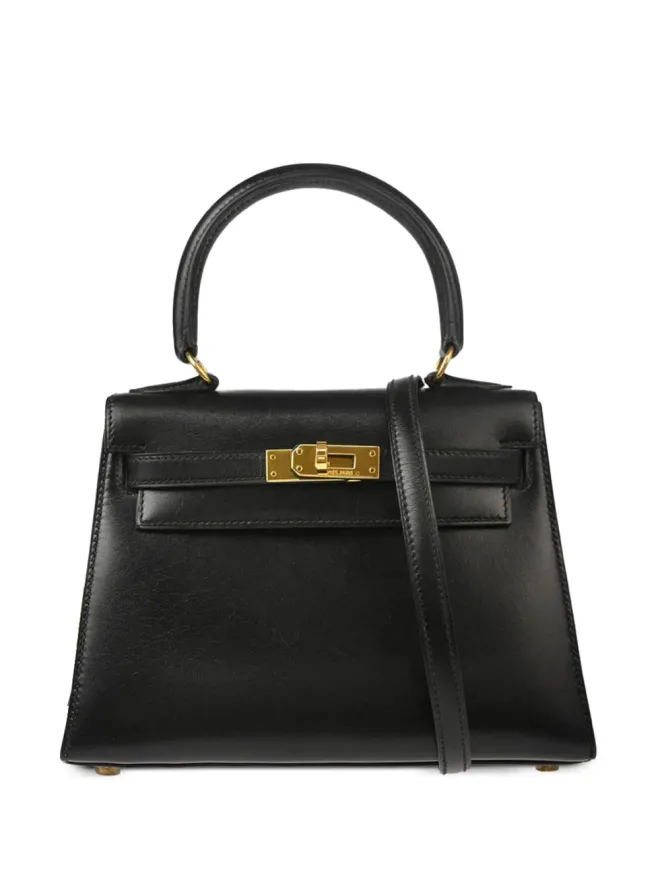 Hermès Pre-Owned Hermès ビンテージ 1991年 ミニ Kelly 20 セリエ トートバッグ ブラックの商品画像