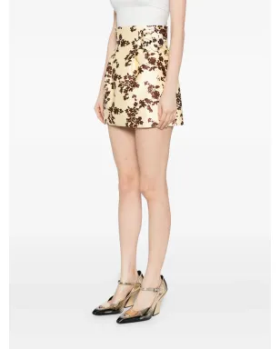 Elisabetta Franchi 花柄プリント スカート イエロー - サムネイル3