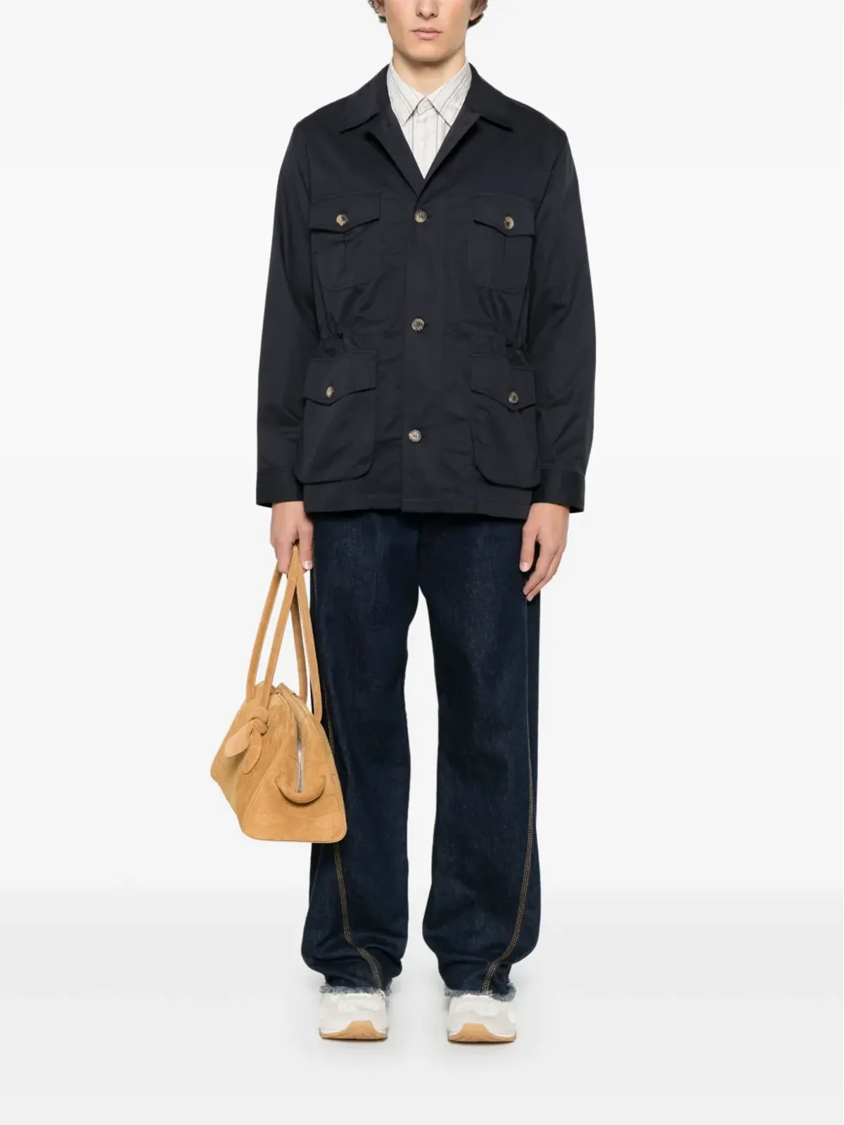 Alessandro Gherardi コットンシャツジャケット - 画像2