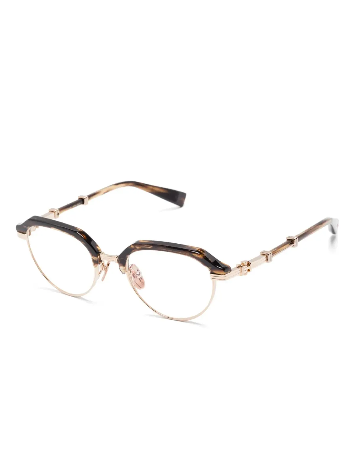 Balmain Eyewear アドミラルグラス ブラウン - 画像2
