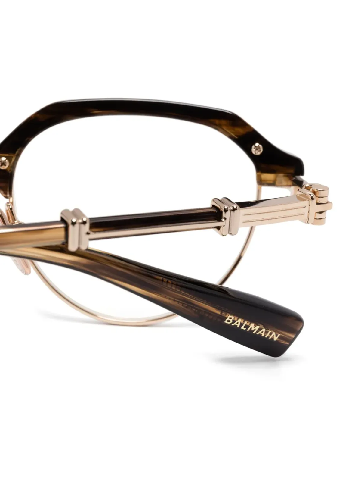 Balmain Eyewear アドミラルグラス ブラウン - 画像3
