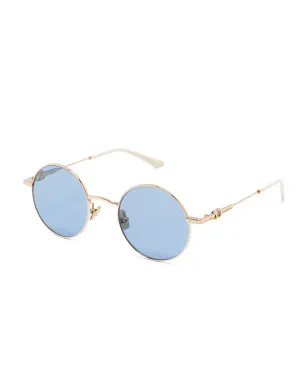 VALENTINO GARAVANI EYEWEAR ラウンドフレームサングラス - ゴールド - サムネイル2