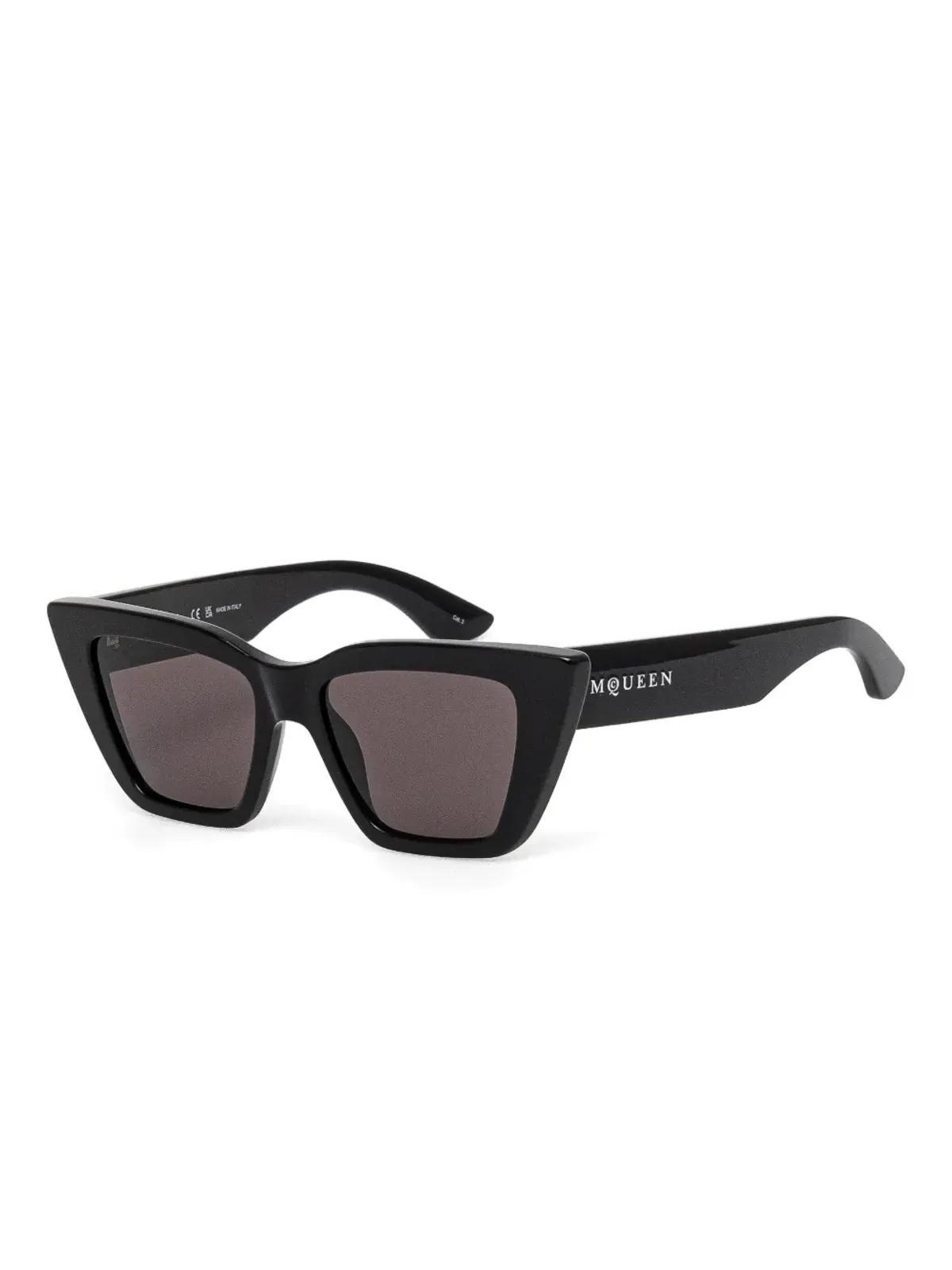 Alexander McQueen Eyewear キャットアイサングラス ブラック - 画像2