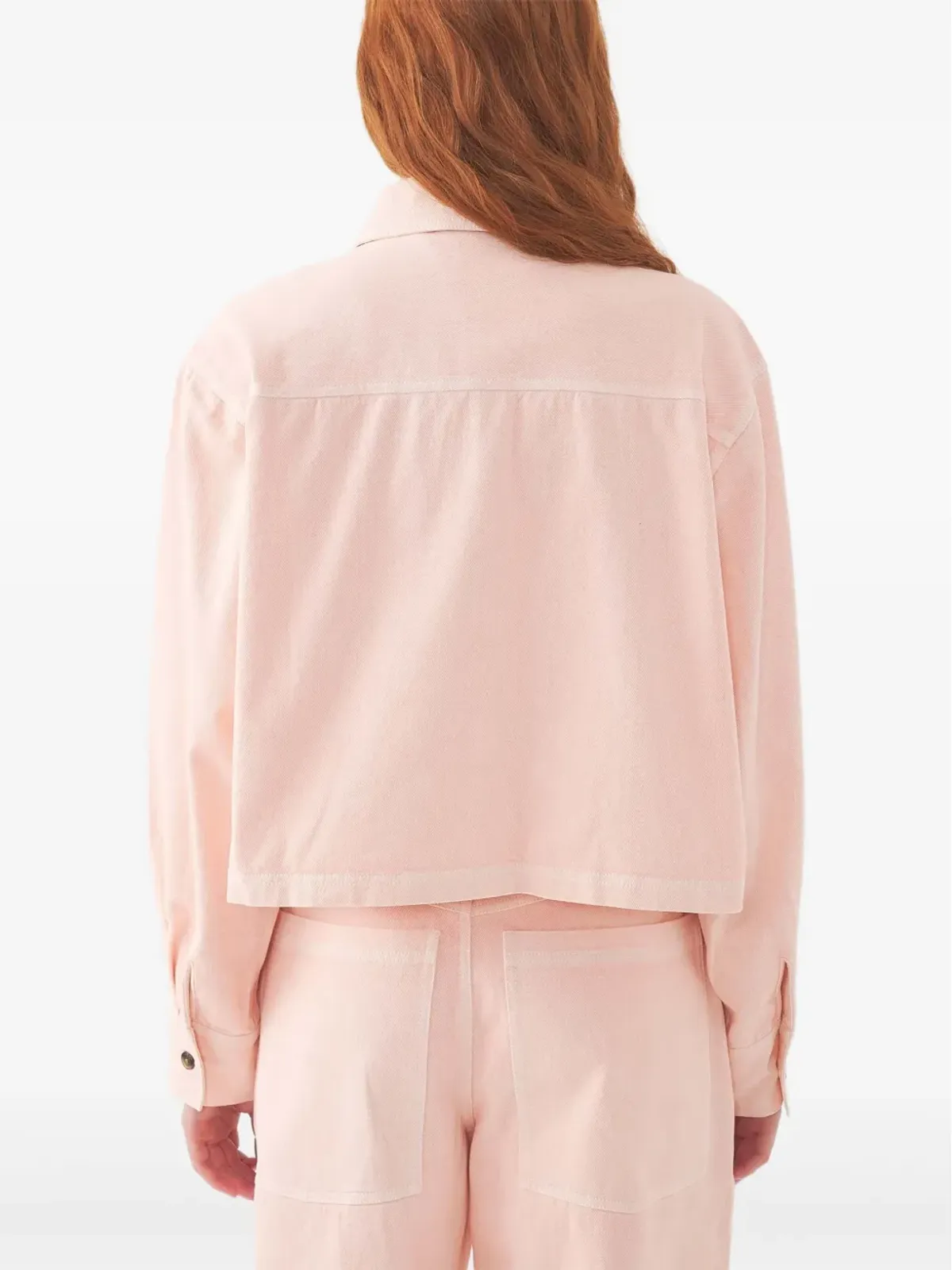 Antik Batik floral-embroidered cropped jacket - Pink - 画像4