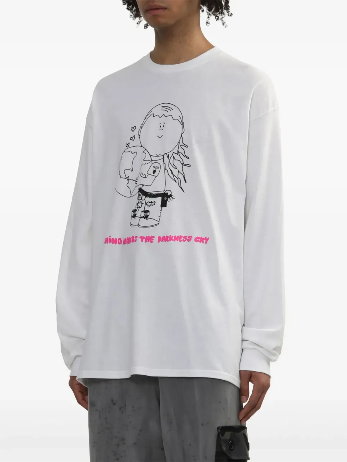 WESTFALL cartoon-print T-shirt - White - 画像3