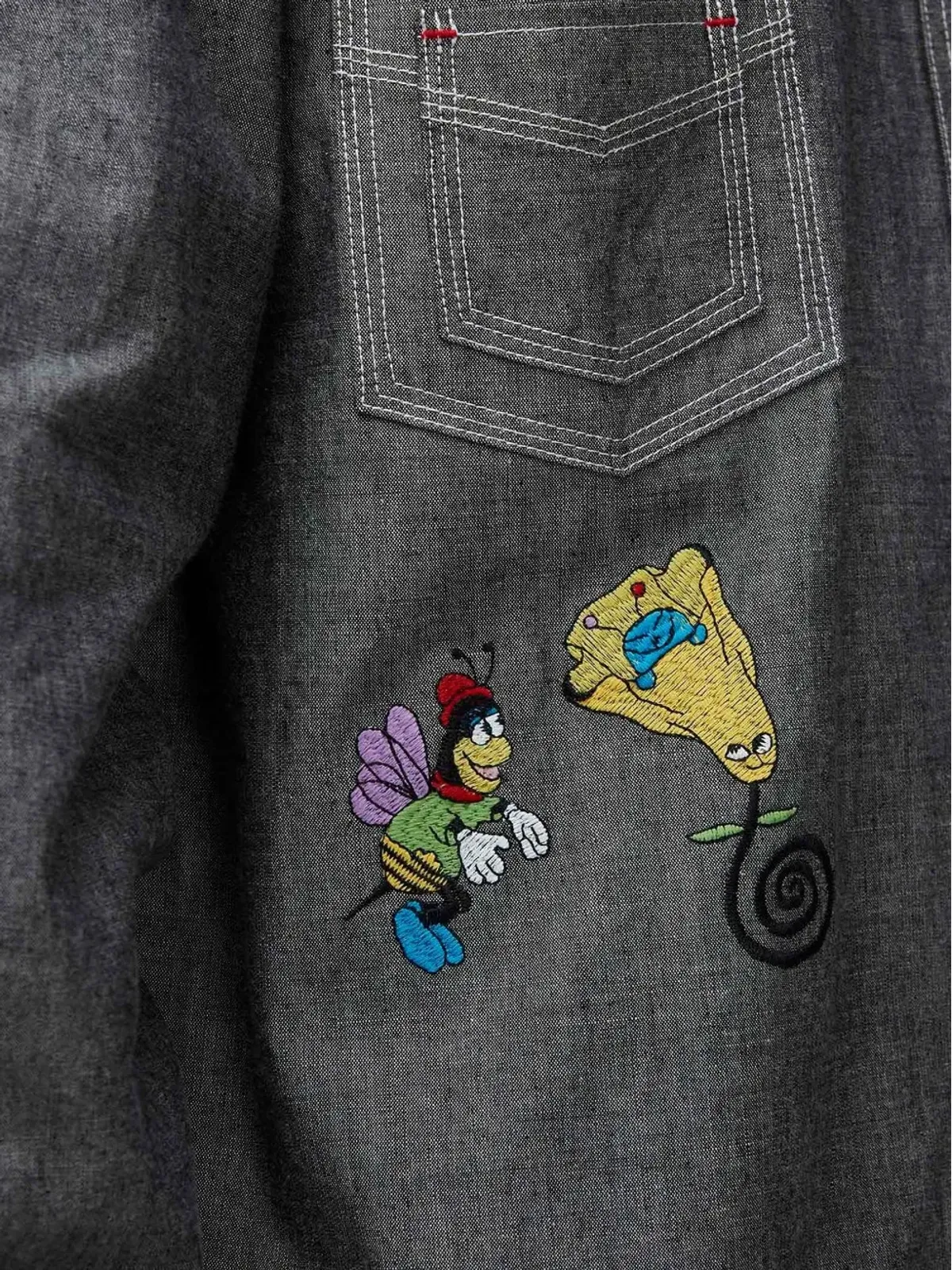 Brain Dead 刺繍シャツ - 画像5
