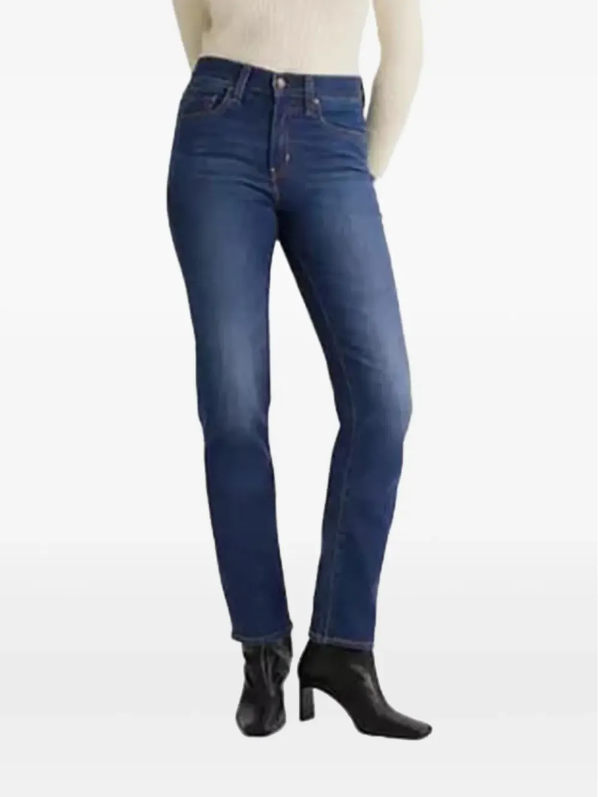 Levi's 724 ハイライズ・ストレートジーンズ - 画像2