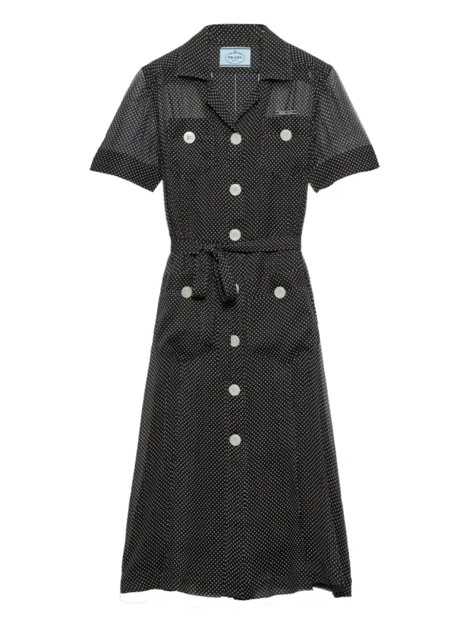 Prada Prada ポルカドット柄シャツドレスの商品画像