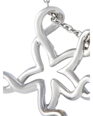 Christian Dior ビンテージ 18Kホワイトゴールド スターフィッシュ ダイヤモンド ネックレス - サムネイル3