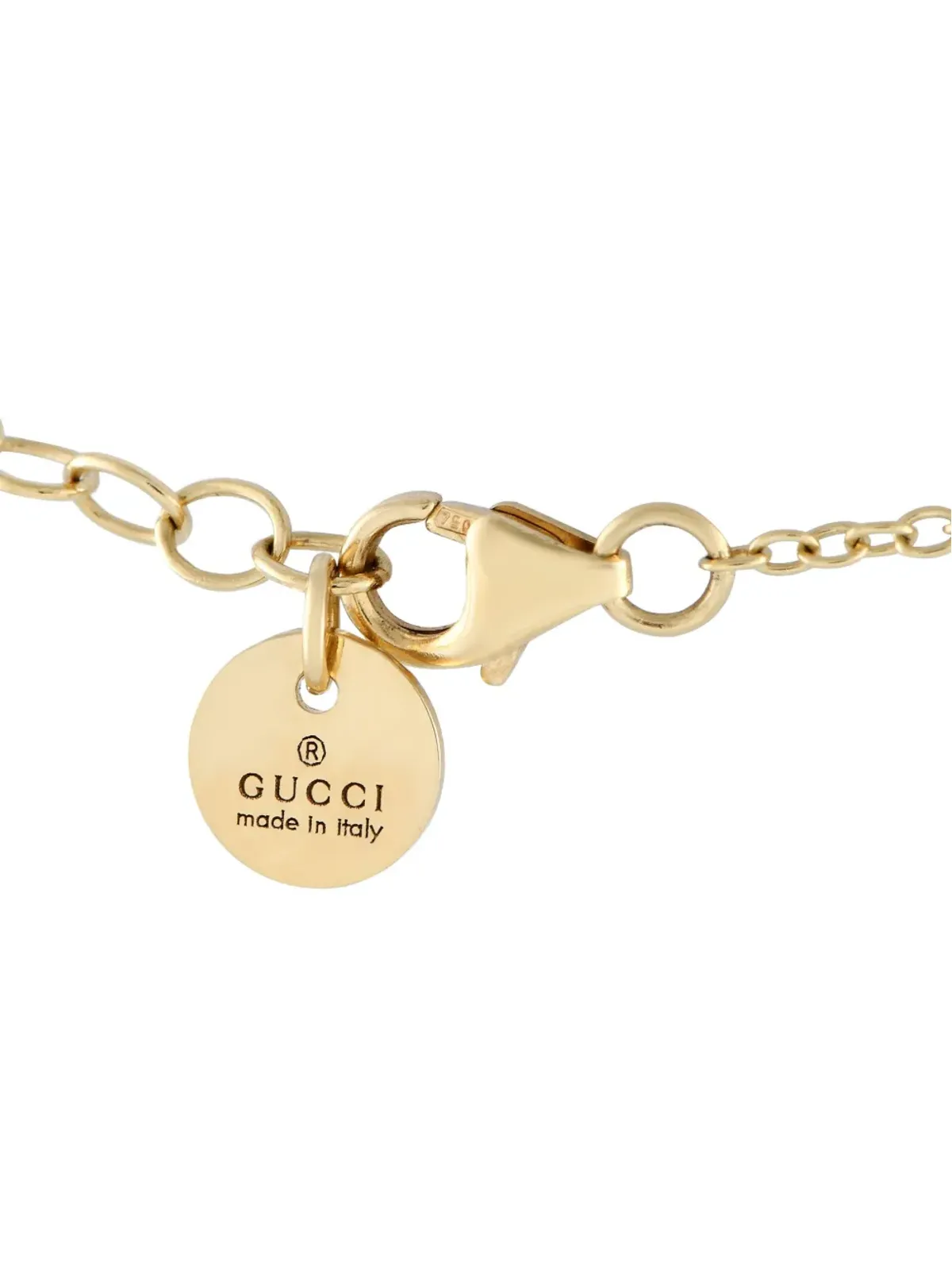 Gucci ビンテージ 18K イエローゴールド ゴースト ネックレス - 画像2