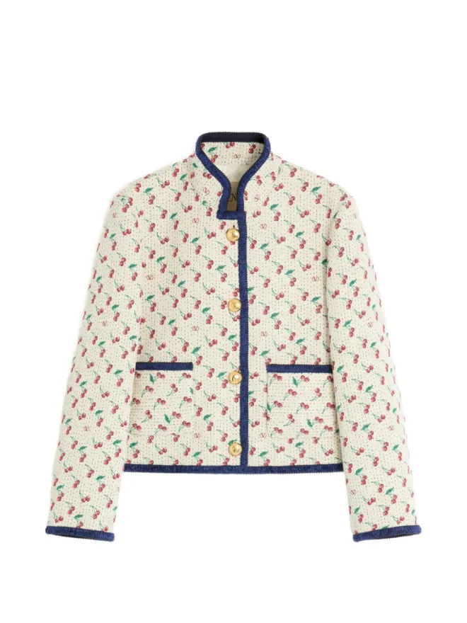 Valentino Garavani Valentino Garavani パデッドカバン チェリーフィックプリント ジャカードの商品画像