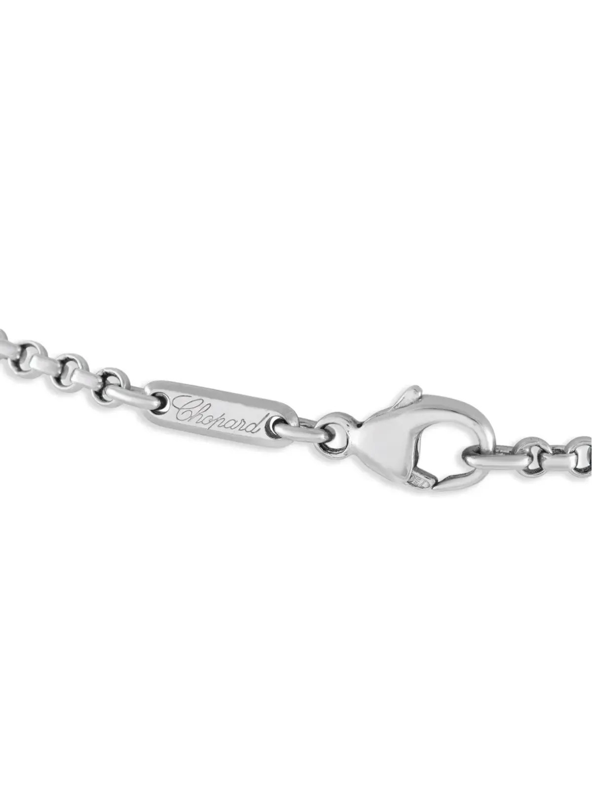 Chopard Pre-Owned 18kt white gold ハッピーダイヤモンド ネックレス - 画像2