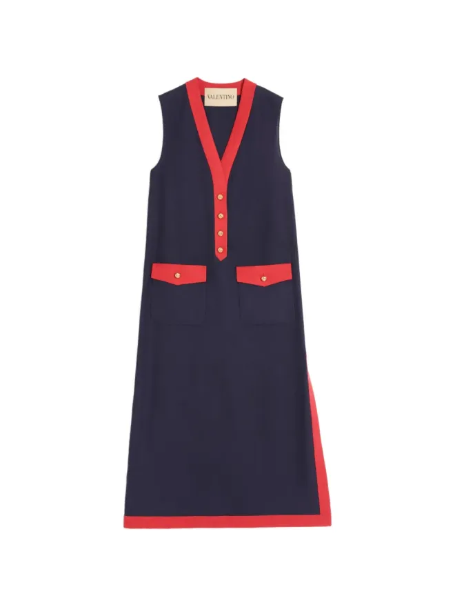 Valentino Garavani Valentino Garavani ミディリネンドレスの商品画像