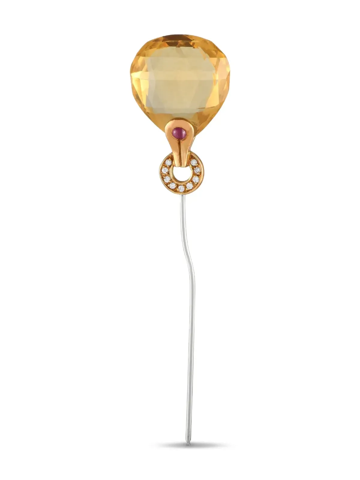 Antonini 18K イエローゴールド ダイヤモンド ピン - 画像1