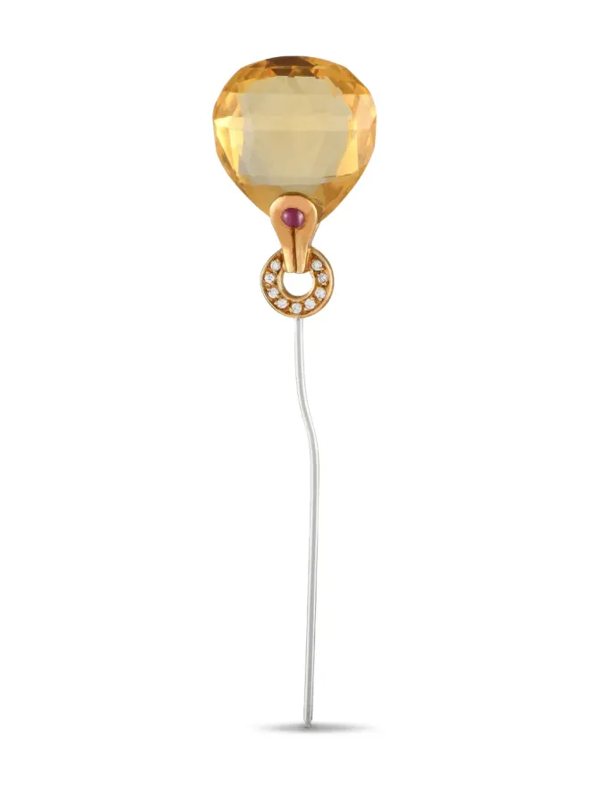Antonini Antonini 18K イエローゴールド ダイヤモンド ピンの商品画像