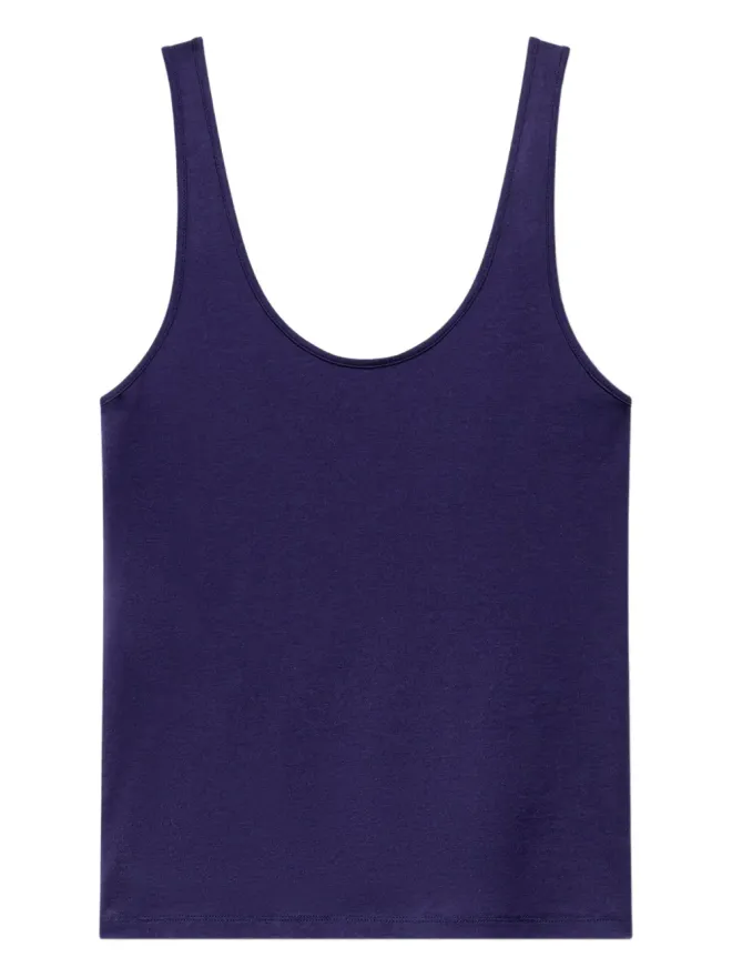 Another Tomorrow Another Tomorrow スクープネック タンクトップ - ブルーの商品画像