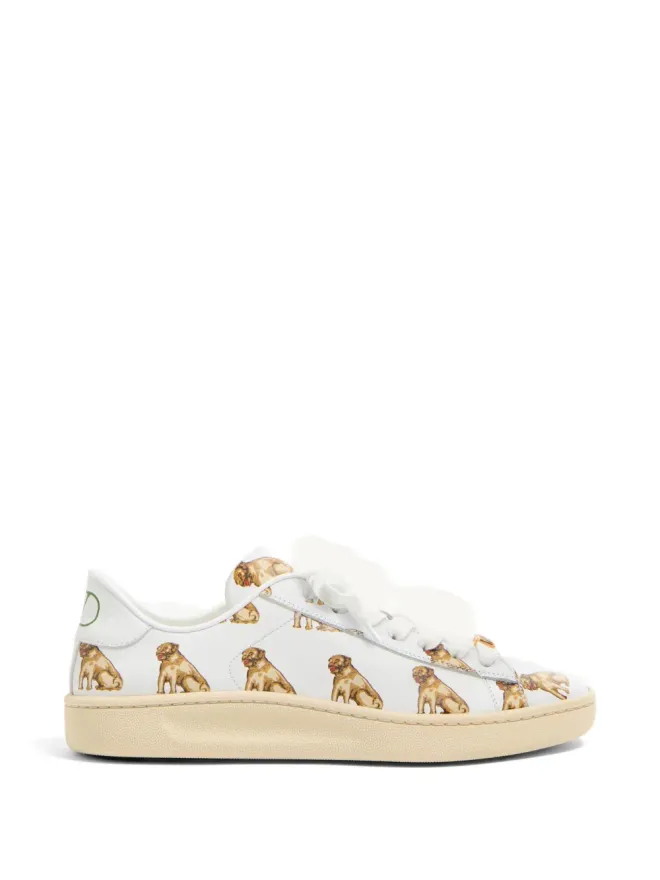 Valentino Garavani Valentino Garavani Roycoスニーカー ナパカーフ×Petit Charles柄 - ホワイトの商品画像