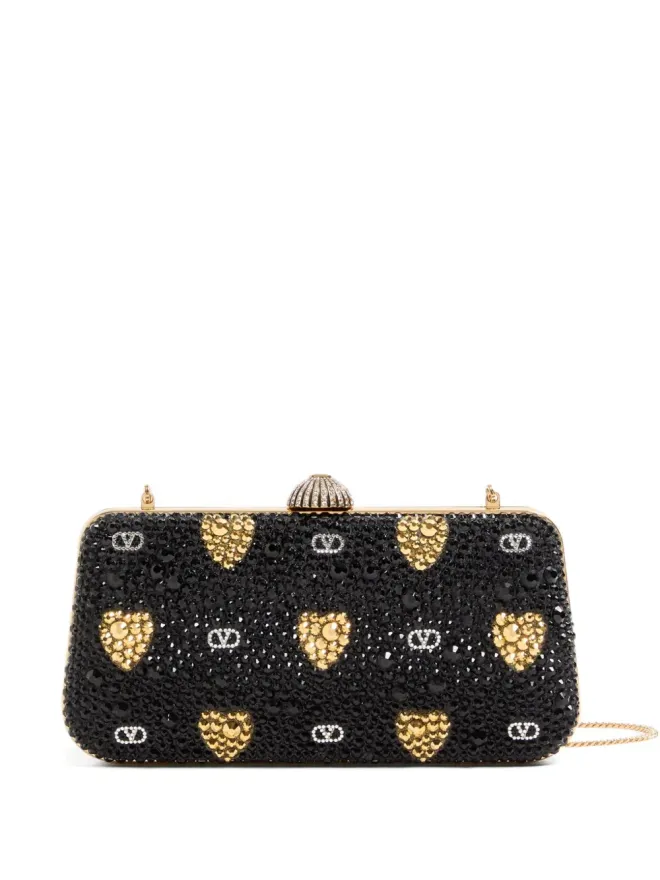 Valentino Garavani Valentino Garavani ハートモチーフエンベリッシュドクラッチバッグの商品画像