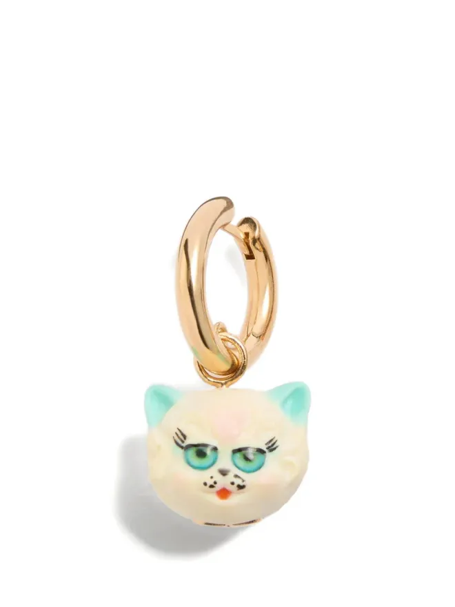 Valentino Garavani Valentino Garavani Le Chat De La Maison イヤリング（メタルとナイロン製）の商品画像