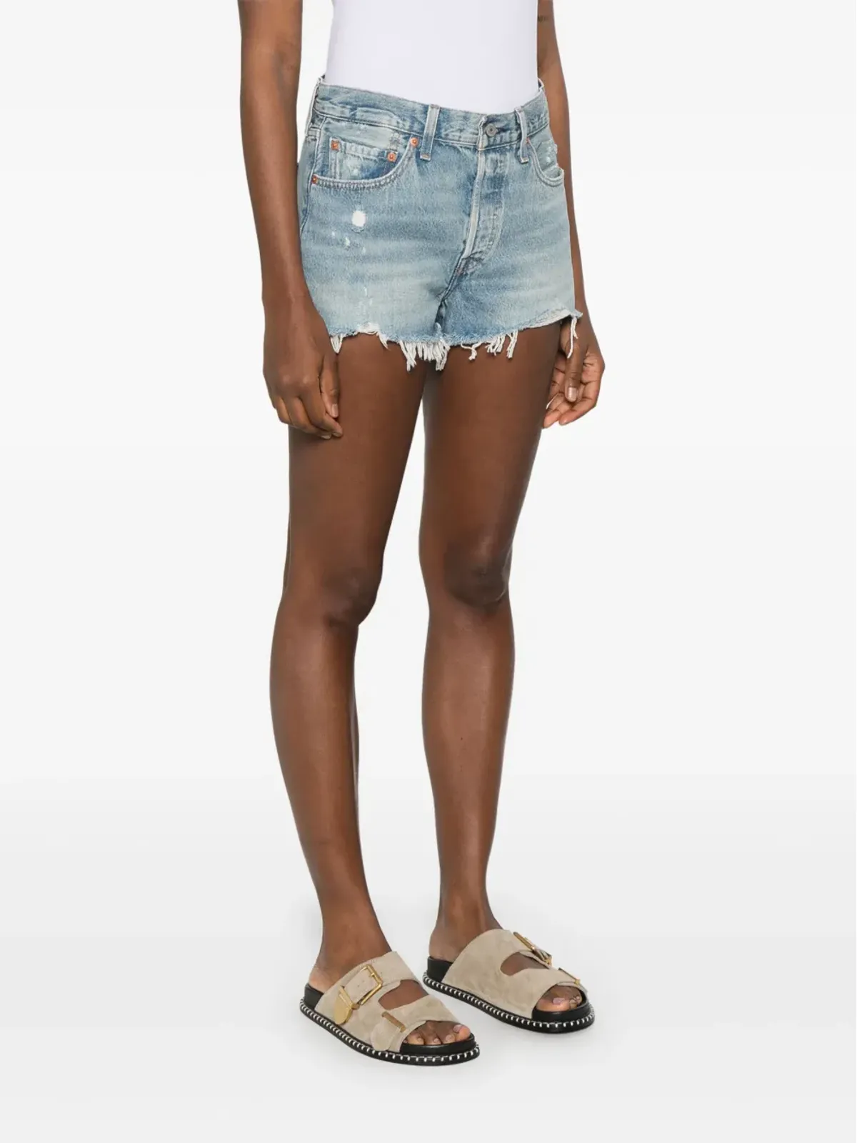 Levi's 501 ショーツ ブルー - 画像3