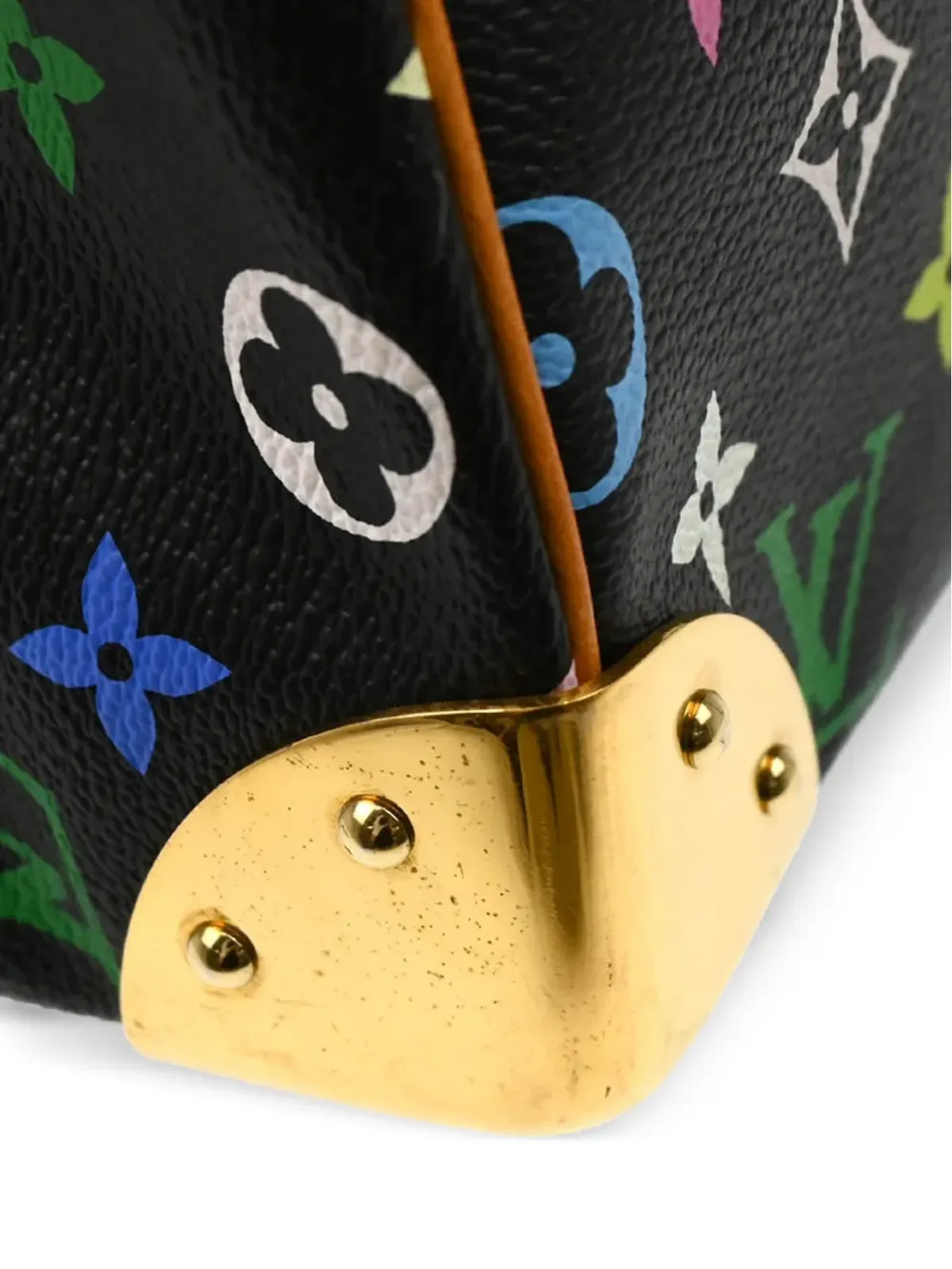 Louis Vuitton ビンテージ Takashi Murakami 2011 Speedy 40 ハンドバッグ ブラック - 画像4