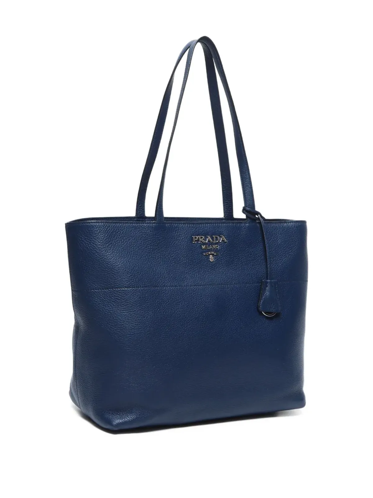Prada ビンテージ レザー トートバッグ ブルー - 画像3