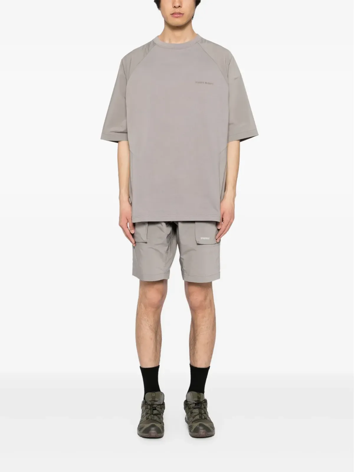 Spoonyard パネル切替Tシャツ - 画像2
