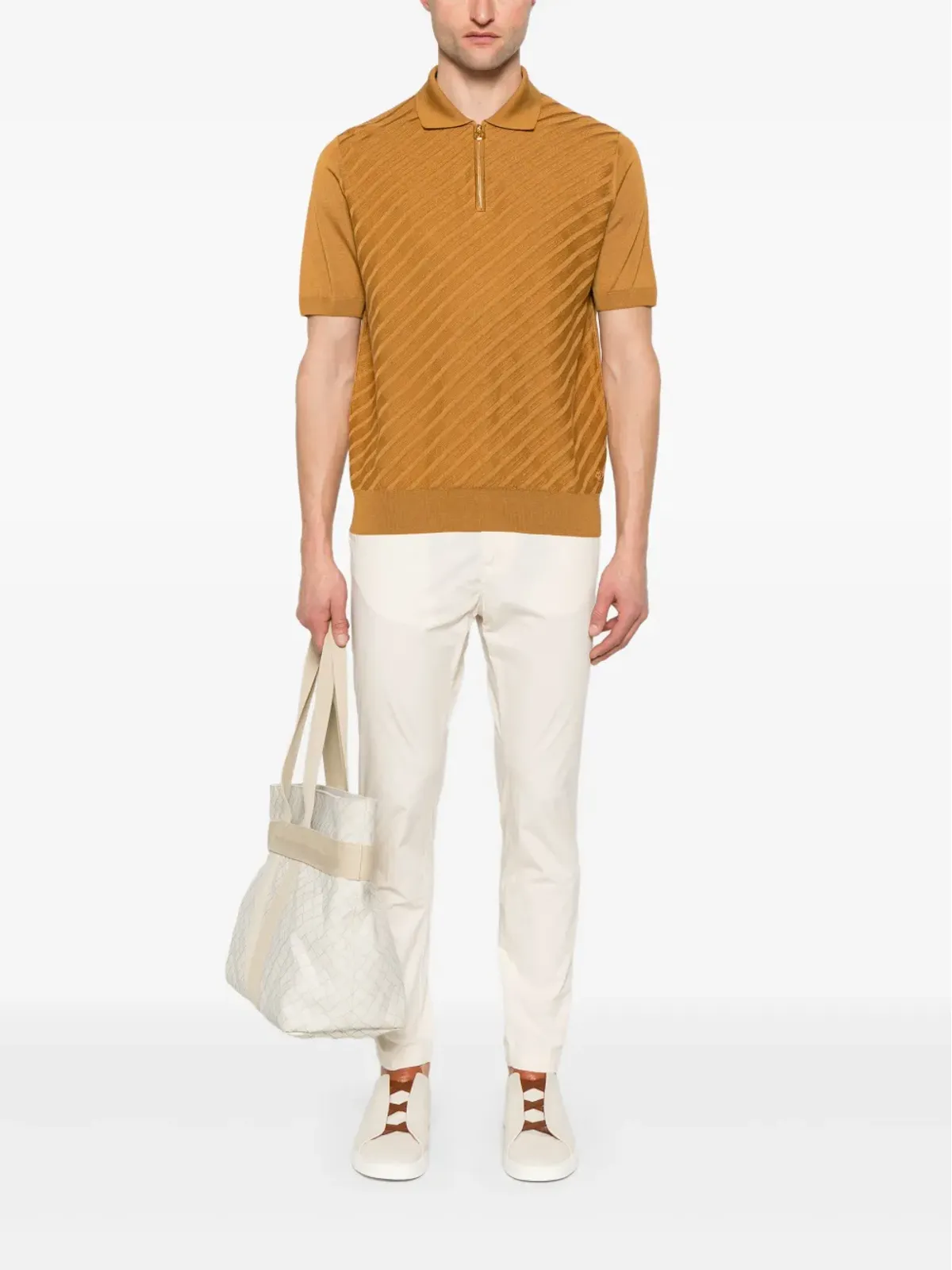 Stefano Ricci ストライプポロシャツ - 画像2