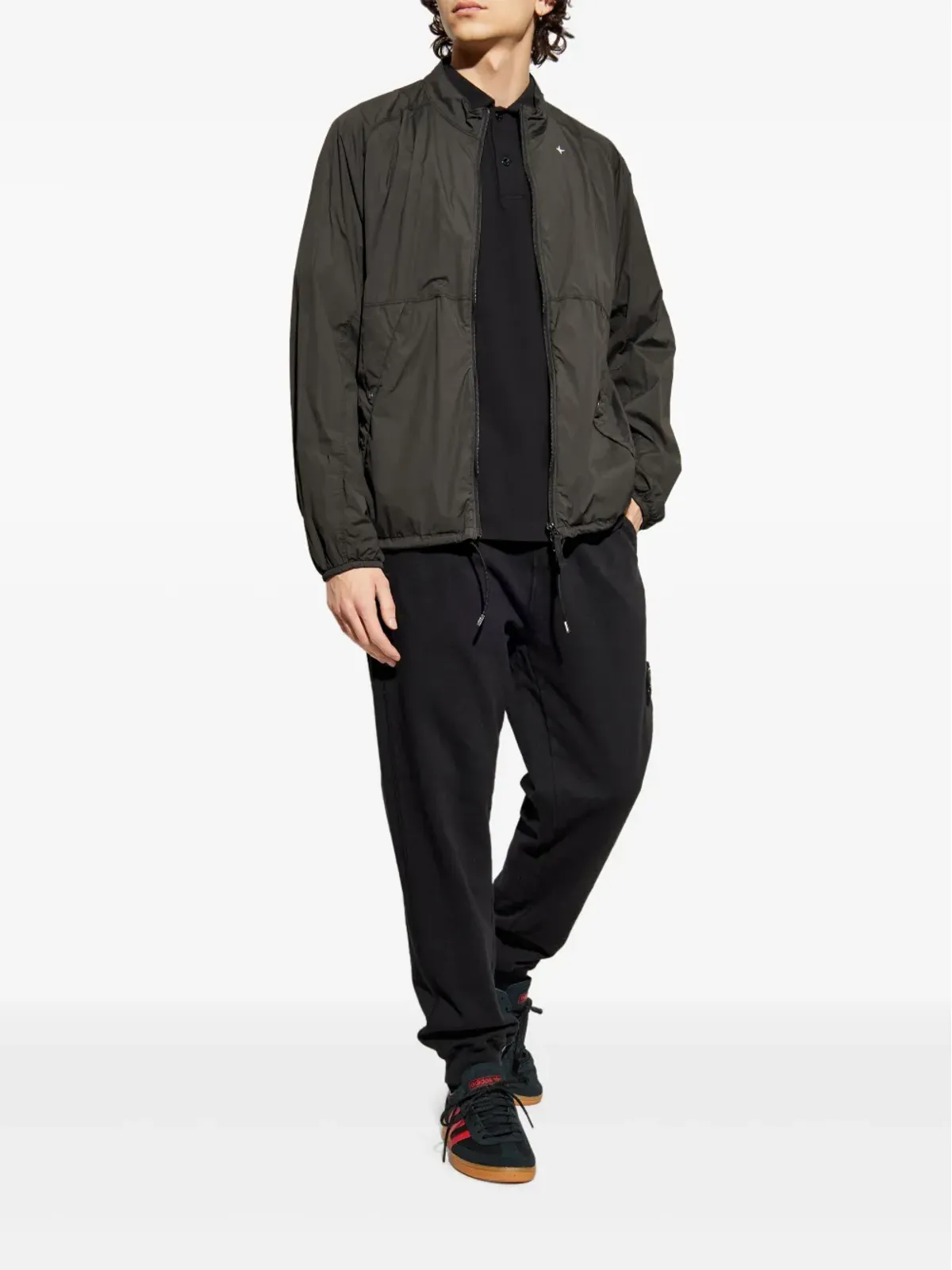 Stone Island ロゴ ボンバー ジャケット - ブラック - 画像2