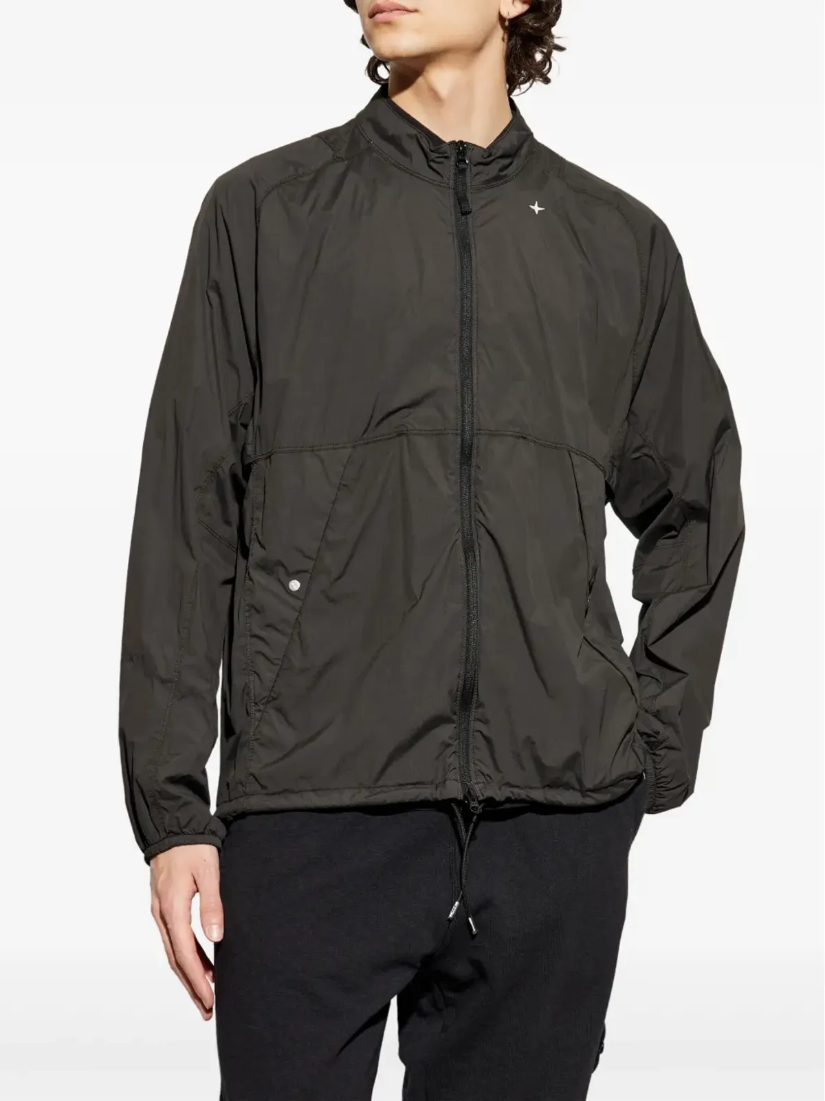 Stone Island ロゴ ボンバー ジャケット - ブラック - 画像3