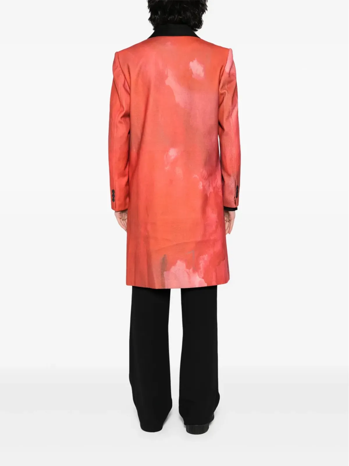 KidSuper Watercolor girl coat - Red - 画像4