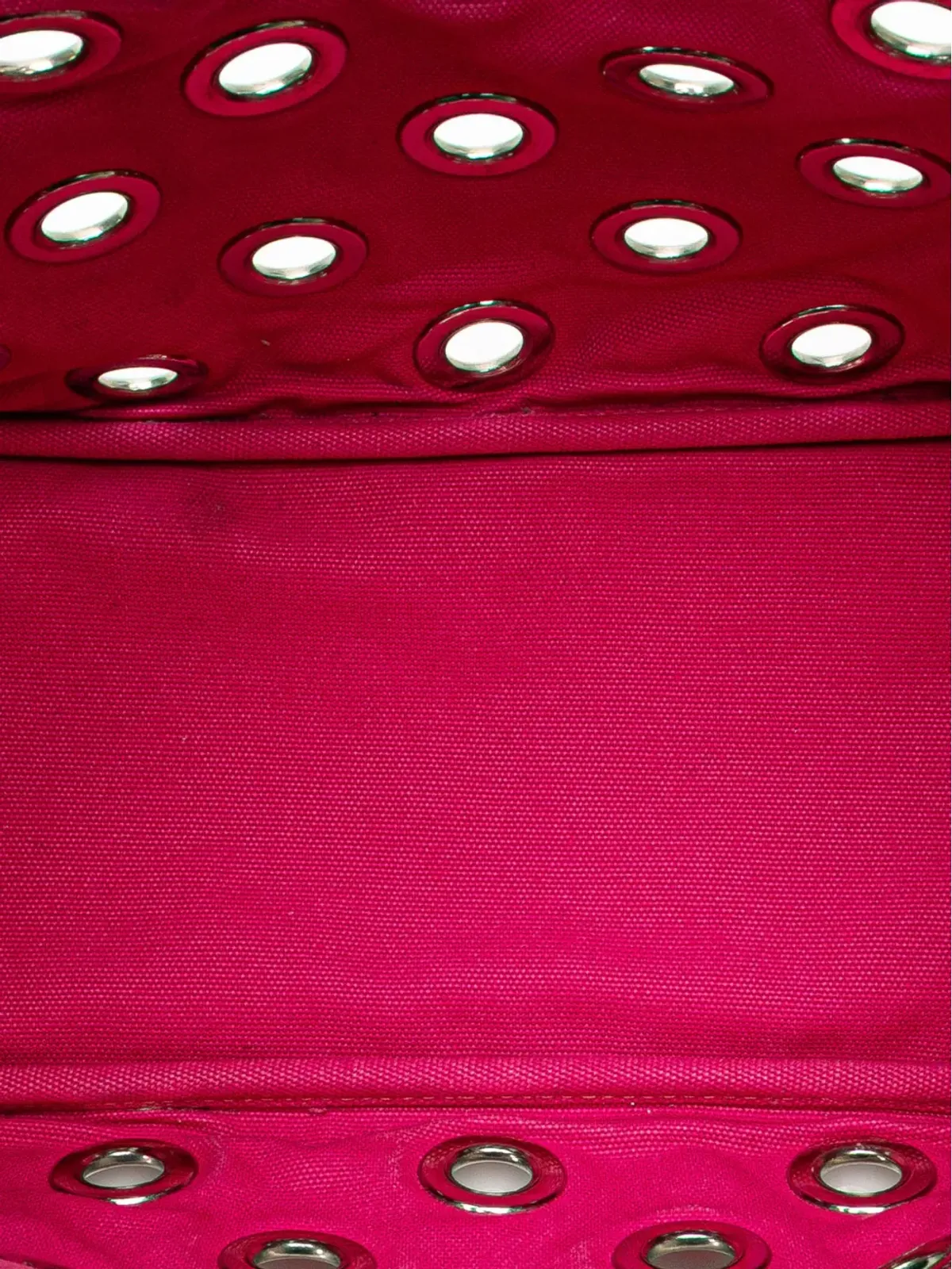 Prada ビンテージ 2013-2024年 小型キャンバス地 カナパ グロメット サッチェル - ピンク - 画像4