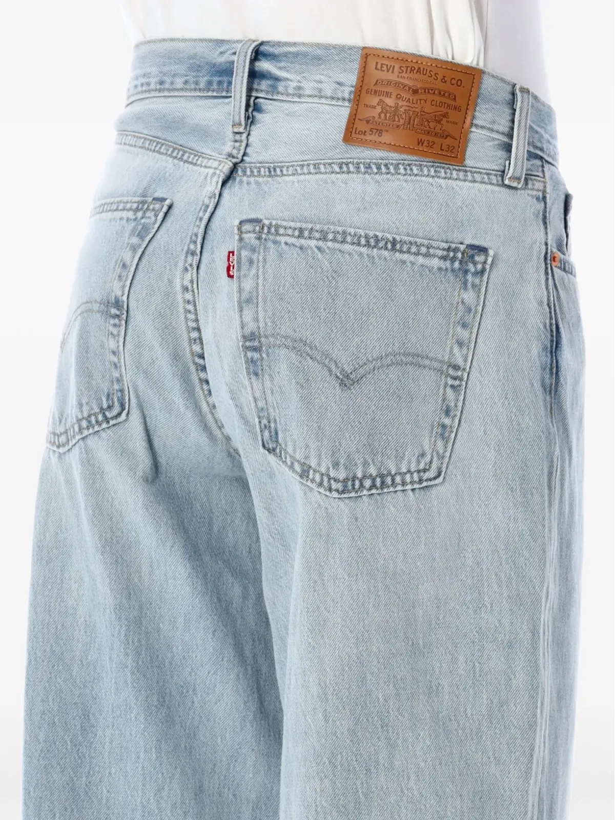Levi's クロップドジーンズ ブルー - 画像3