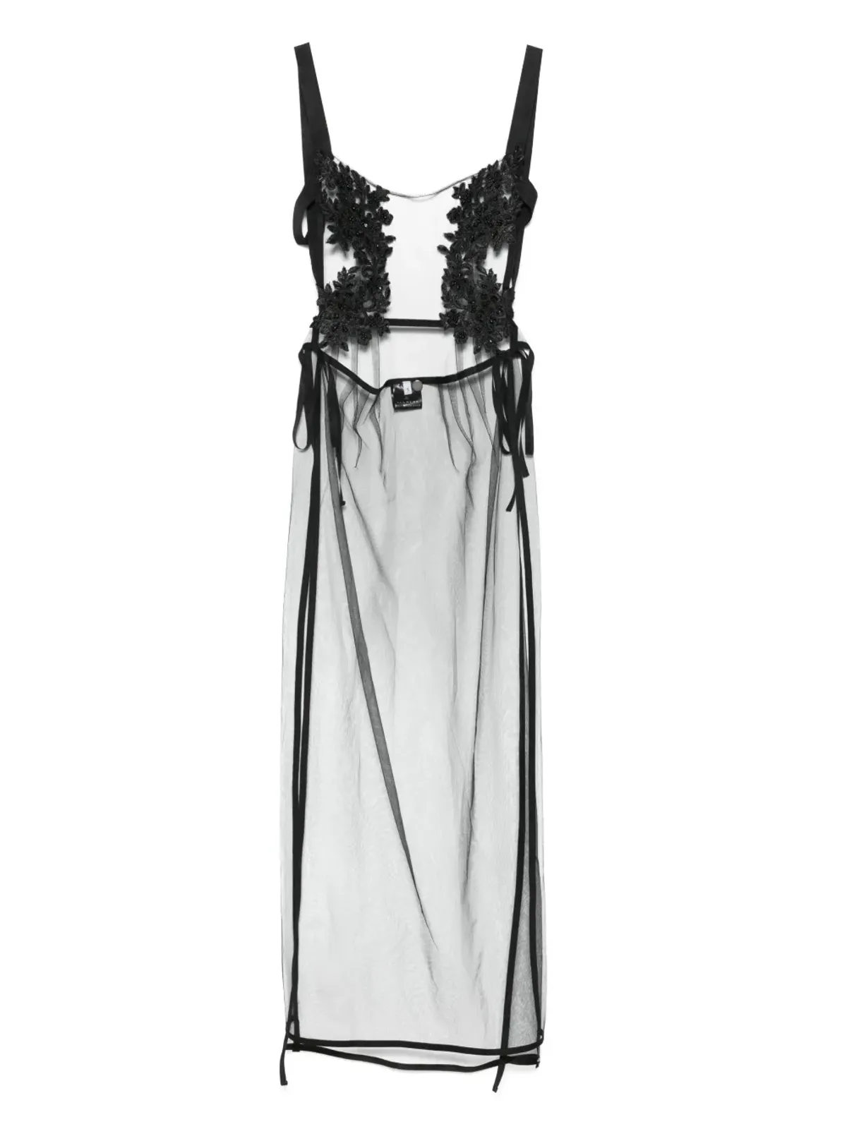 Alchemy セミシアー マキシドレス ブラック - 画像1