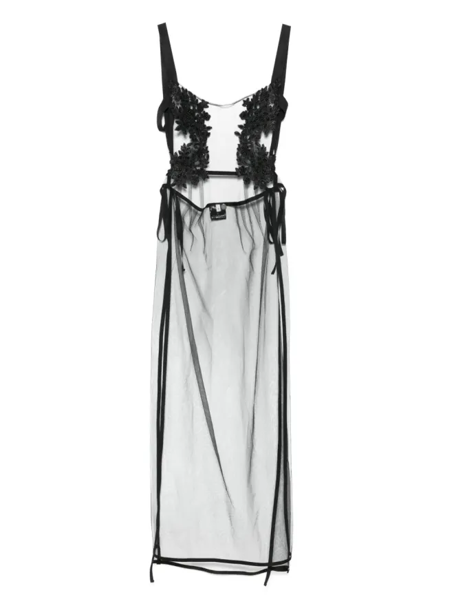 Alchemy Alchemy セミシアー マキシドレス ブラックの商品画像