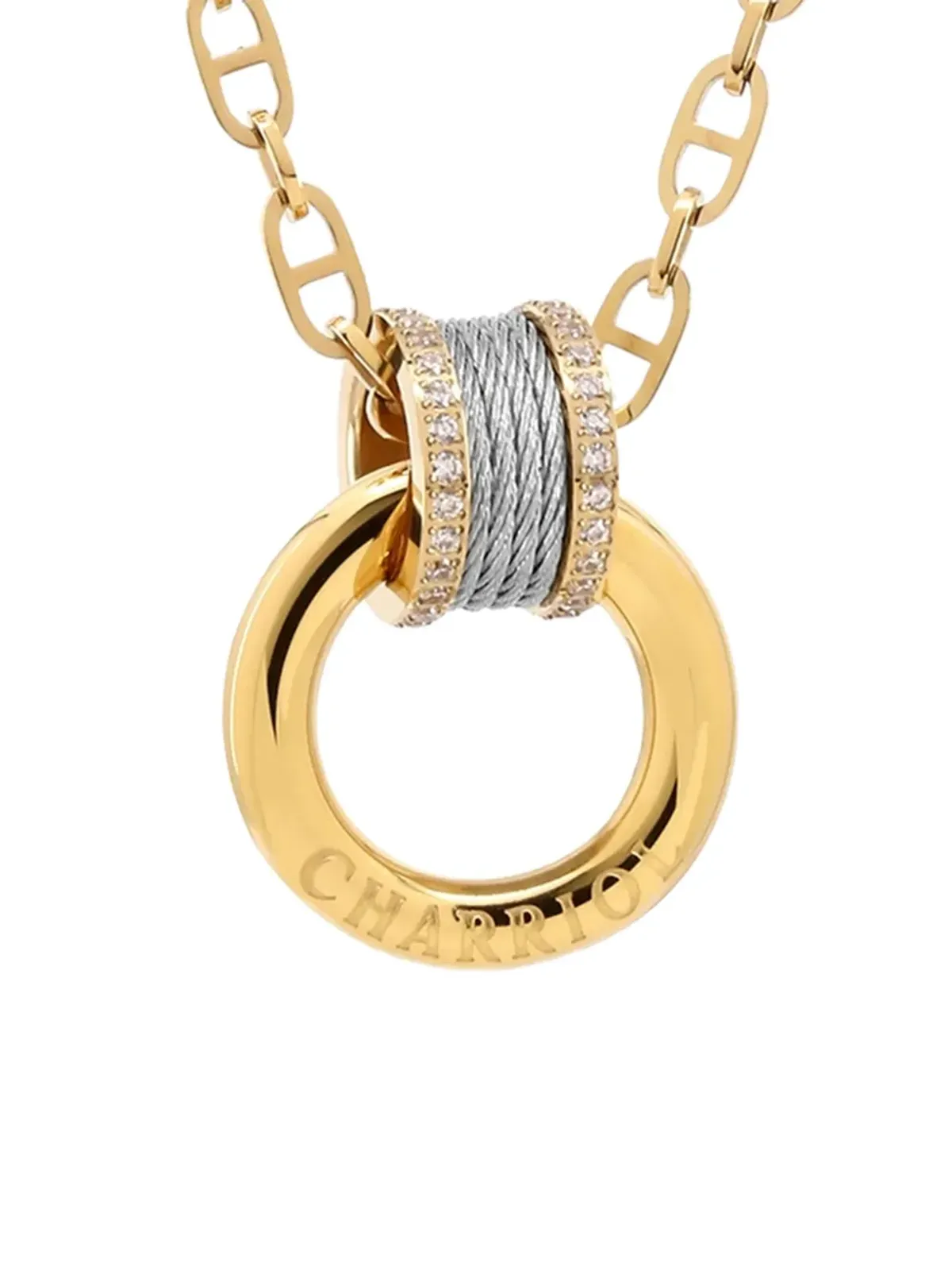 Charriol Forever Embrace necklace - Gold - 画像2