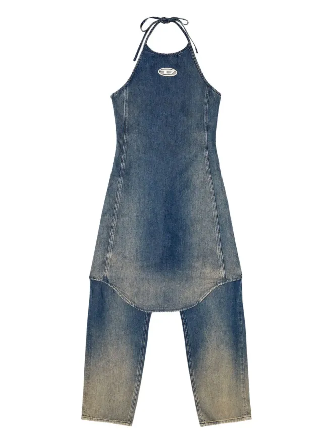 Diesel Diesel Cynthia ホルターネック デニム ジャンプスーツの商品画像