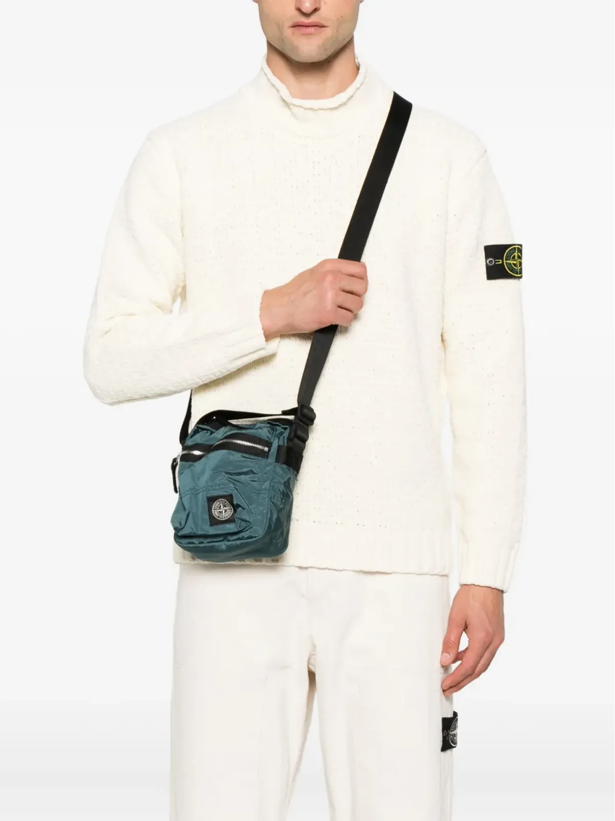 Stone Island Compass-patch メッセンジャーバッグ ブルー - 画像2