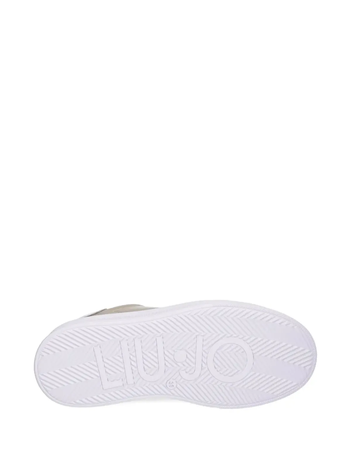 LIU JO メタリックプラットフォームスニーカー ゴールド - 画像5