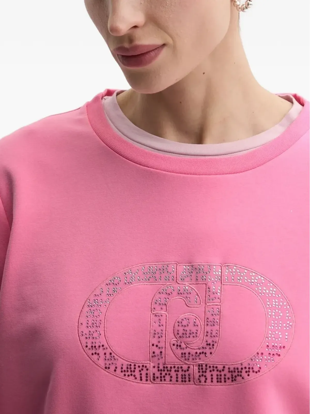 LIU JO ロゴ刺繍入りスウェット - ピンク - 画像3