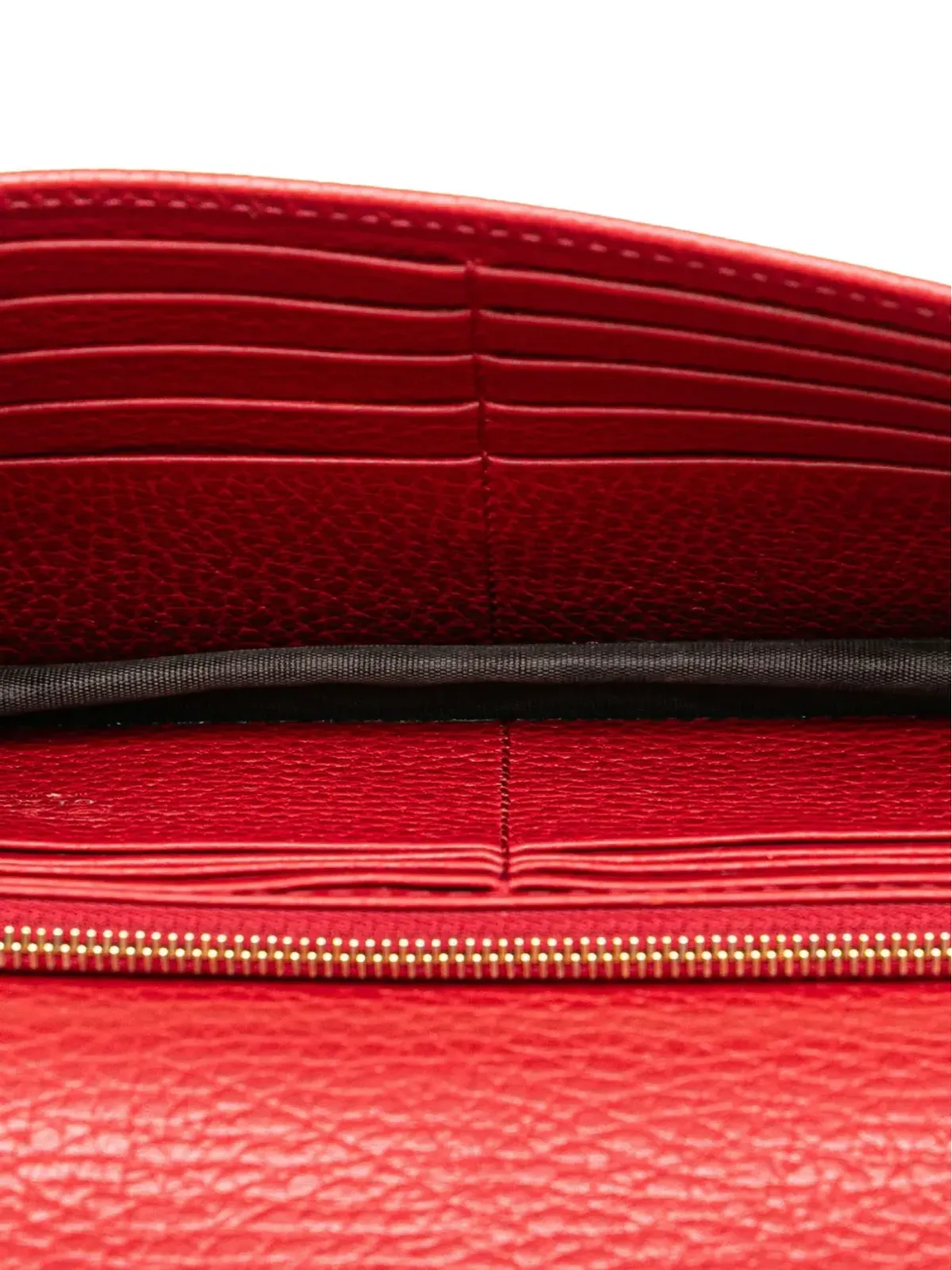Gucci レザー インターロッキングG ドルウォレットオンチェーン クロスボディバッグ - 画像4