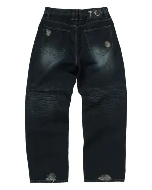 THUG CLUB Burn Down jeans - Blue - サムネイル2