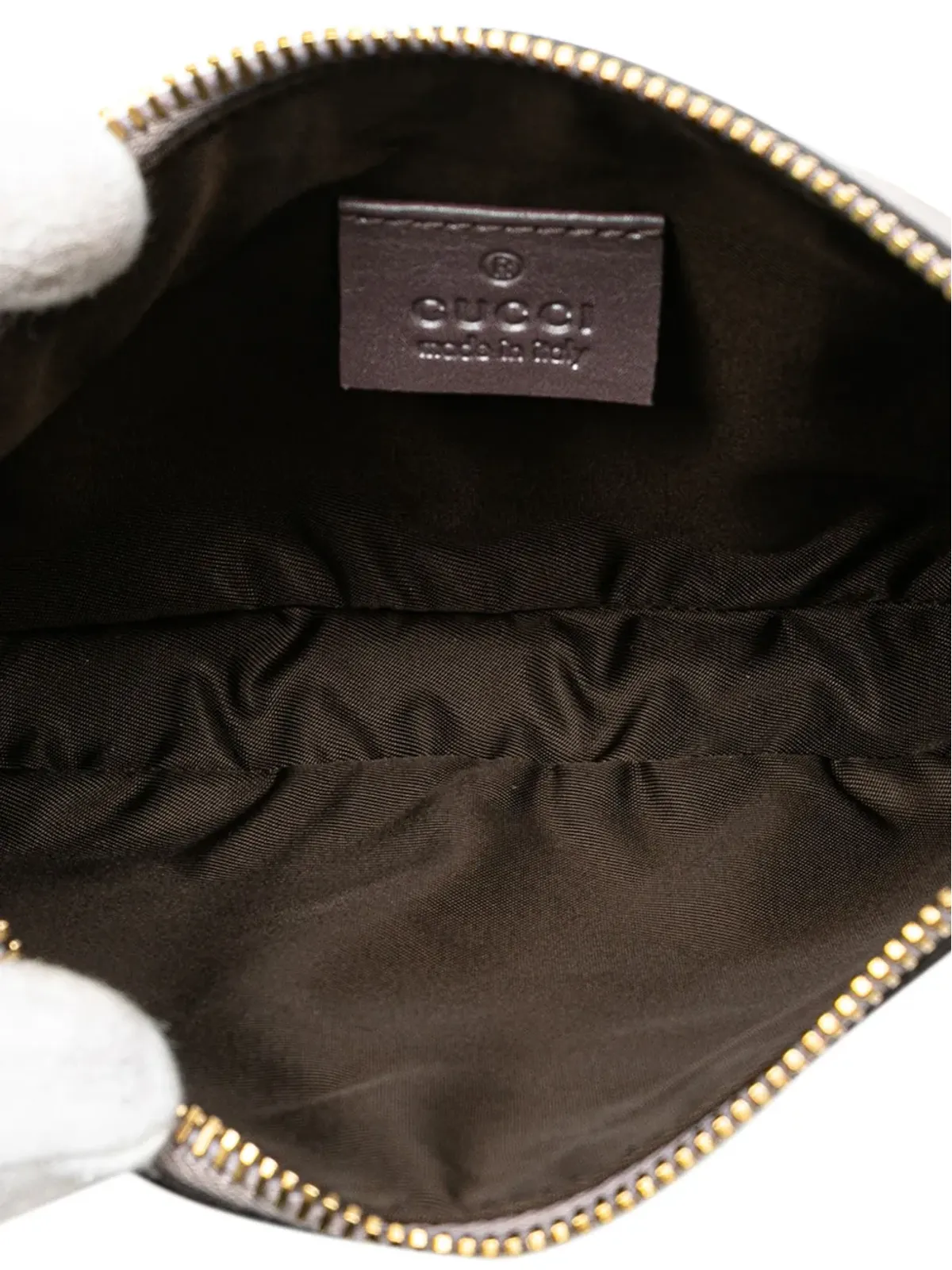 Gucci ビンテージ 2000-2015 小型メタリック Guccissima ラブリー クロスボディバッグ - 画像4