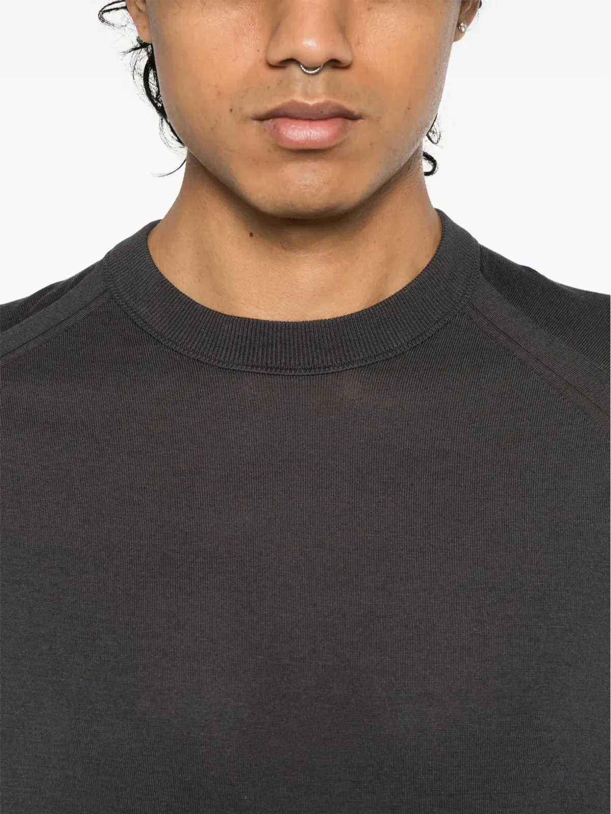 Emporio Armani ファインニット Tシャツ - グレー - 画像4